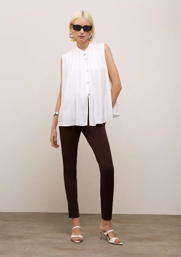 Calça Iódice Legging Alta Marrom 34