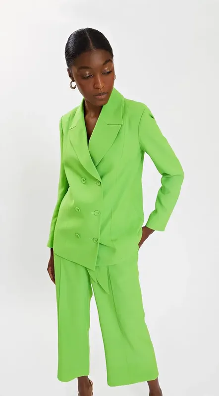 Blazer Iódice Com Recorte Verde G
