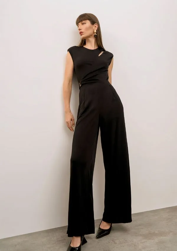 Calça Iódice Reta Alta Preto 36