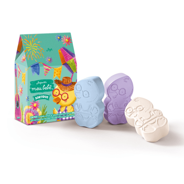 Estojo Sabonetes Sortidos Meu Bebe - Edição São João, 3x80g 3 x 80g