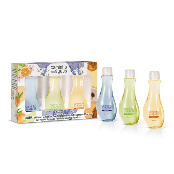 Estojo Caminho das Águas, 3x80 ml 80 ml