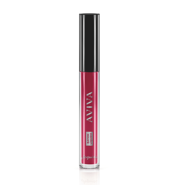 Batom Líquido Bordô Fatal Aviva, 4ml 4 ml