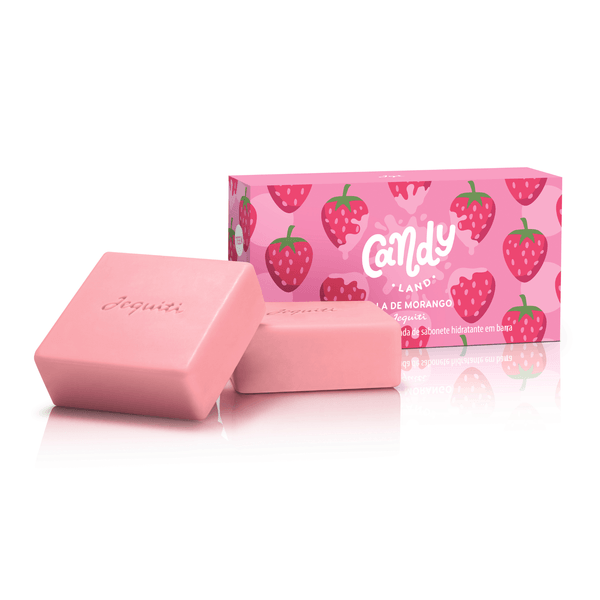 Sabonete Hidratante Em Barra Candy Land Bala De Morango, 2 X 80G 2x80 g