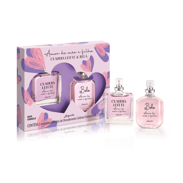 Estojo Claudia Leitte&Bela Amor de Mae e Filha, 2 x 25 ml 1 um