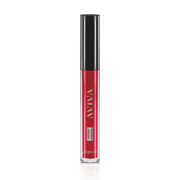 Batom Líquido Vermelho Delírio Aviva, 4ml 4 ml