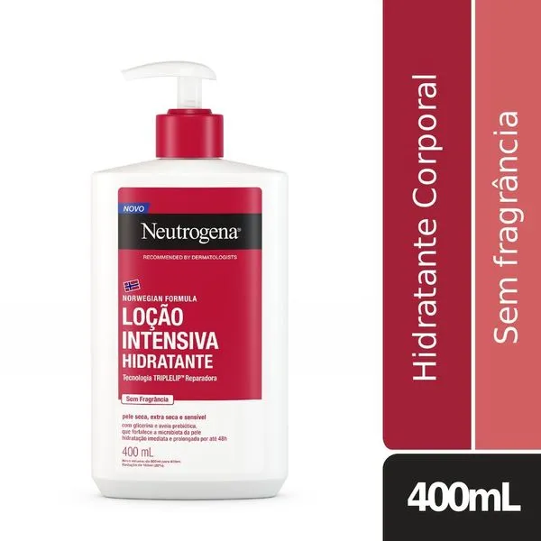Loção Corporal Neutrogena Norwegian Formula Hidratante Intensiva Sem Fragrância 400ml