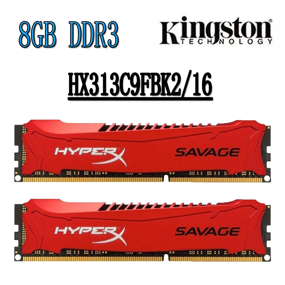 Kingston HyperX Savage DDR3 RAM 16 Gb kit (2x8) DDR3 1333 Mhz PC3-10600U DIMM PC 1.5 V Memória De Desktop