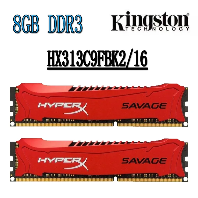 Kingston HyperX Savage DDR3 RAM 16 Gb kit (2x8) DDR3 1333 Mhz PC3-10600U DIMM PC 1.5 V Memória De Desktop