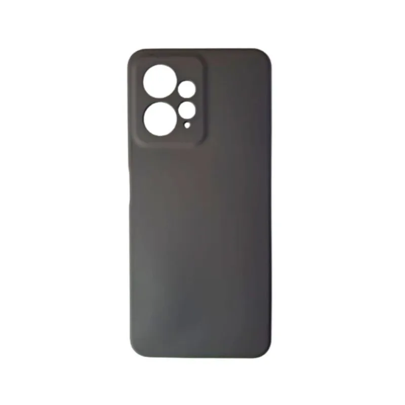 Capa Silicone Aveludado Compatível com, Redmi Note 12, 4G, Preto