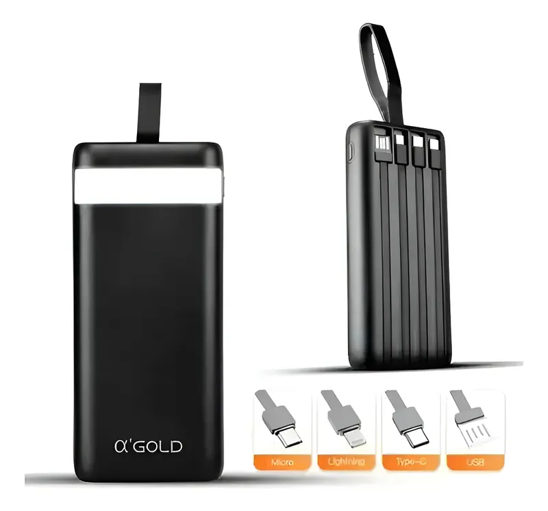 Carregador Portátil 20.000 Mah Bte-05a 4 Saídas Agold Preto
