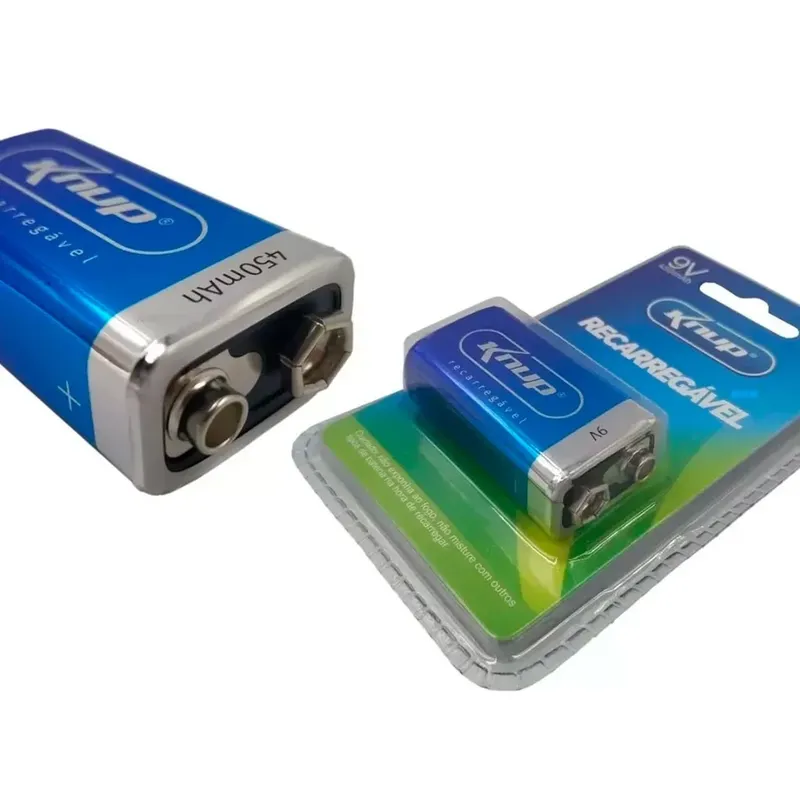 Bateria Recarregável Knup, 9v, 450mah - Kp-bt9v