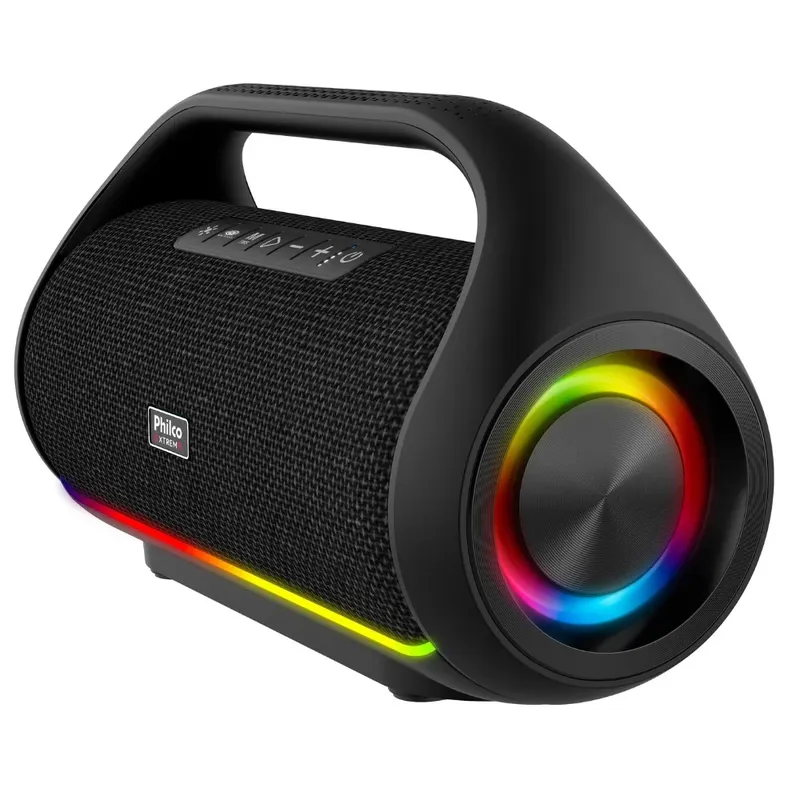 Caixa De Som Portatil Philco Extreme Pbs220bt, Bluetooth, Led, 220w