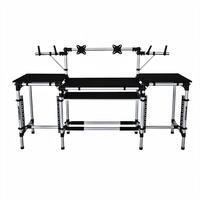 Suporte Profissional Linear Titanium Racks Rav-l Ideal Para Teclado, Controladora, Mixer, Cdjs, Monitor De Lcd, Periféricos 19´´ Entre Outros