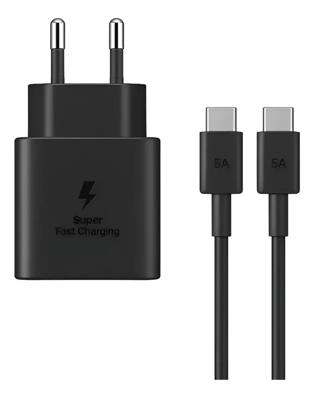 Carregador Turbo 120w Carregamento Rapido Turbo Usb-c Preto