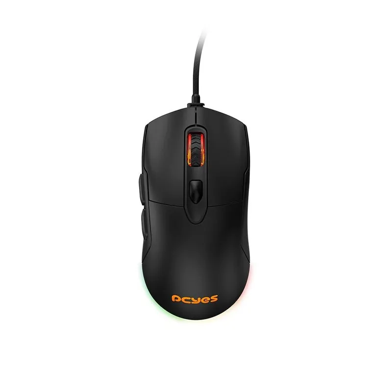 Mouse Gamer Pcyes Argus, RGB, 12400 DPI, 8 Botões, Preto - PMGABV