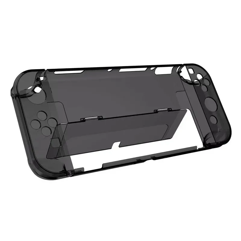 Capa Protetora Dock Flip Case Para Nintendo Switch OLED Joy-con Removível Transparente Branca