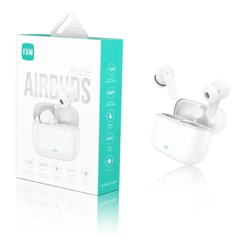 Fone De Ouvido Airbuds Bluetooth Fam Tm03