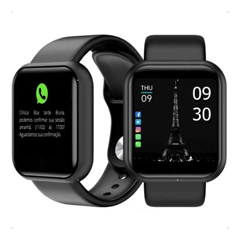 Smartwatch Iwo Sk7 Plus Mini, Inteligente, Feminino, Atende Ligação, Preto