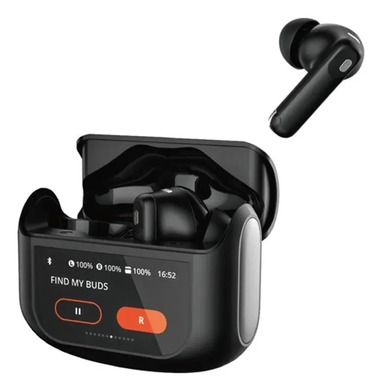 Fone De Ouvido Earbuds Tws Air Touch - Display LED Hrebos Preto