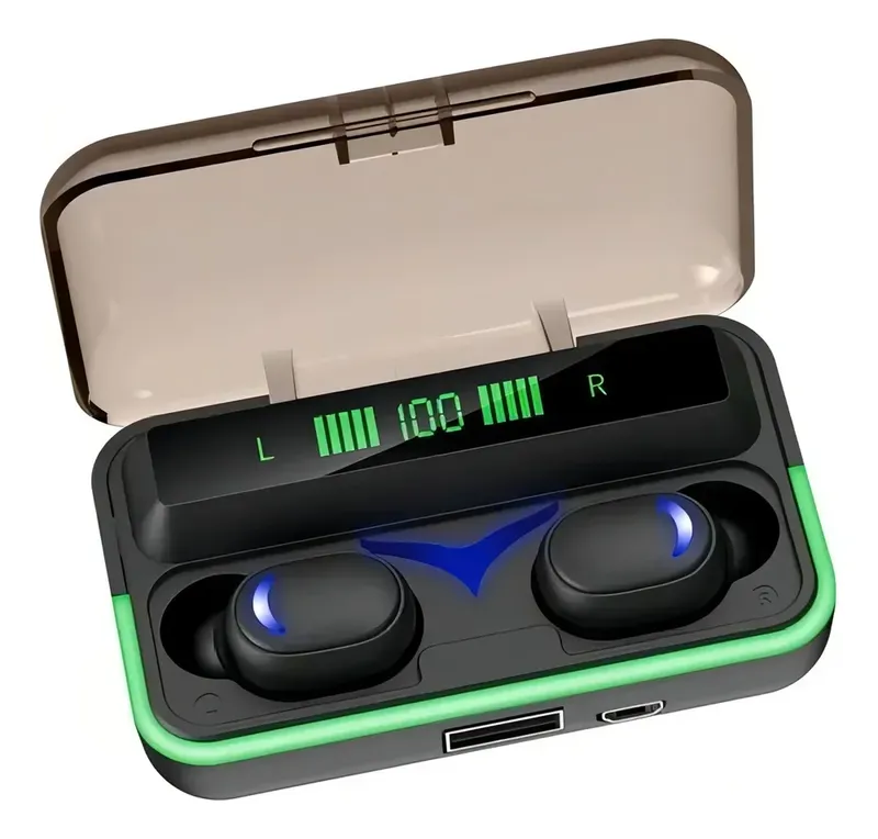 Fone De Ouvido In-ear Gamer Bluetooth A'gold Fn-b20 Preto LED Ipx5