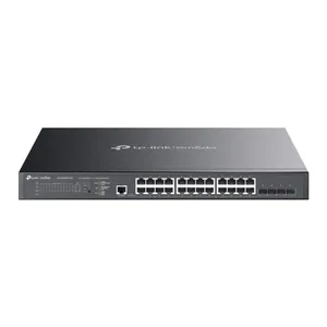 Switch 24 Portas Tp-link Sg-3428xpp-m2 - 2.5gbps Poe+ - 8 Portas Poe++ - 4 Slots 10gbps Sfp+ - Gerenciável L2+