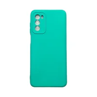 Capa Moto G52 / G82 Silicone Aveludada Protege Câmera Colorida Capinha Anti Impacto Moto G52:verde Água