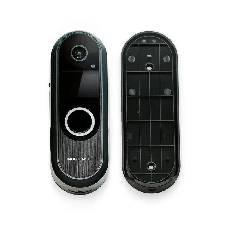 Vídeo Porteiro Inteligente Multi HD Se220, Wi-fi, 30fps, Compatível Com Alexa, Preto