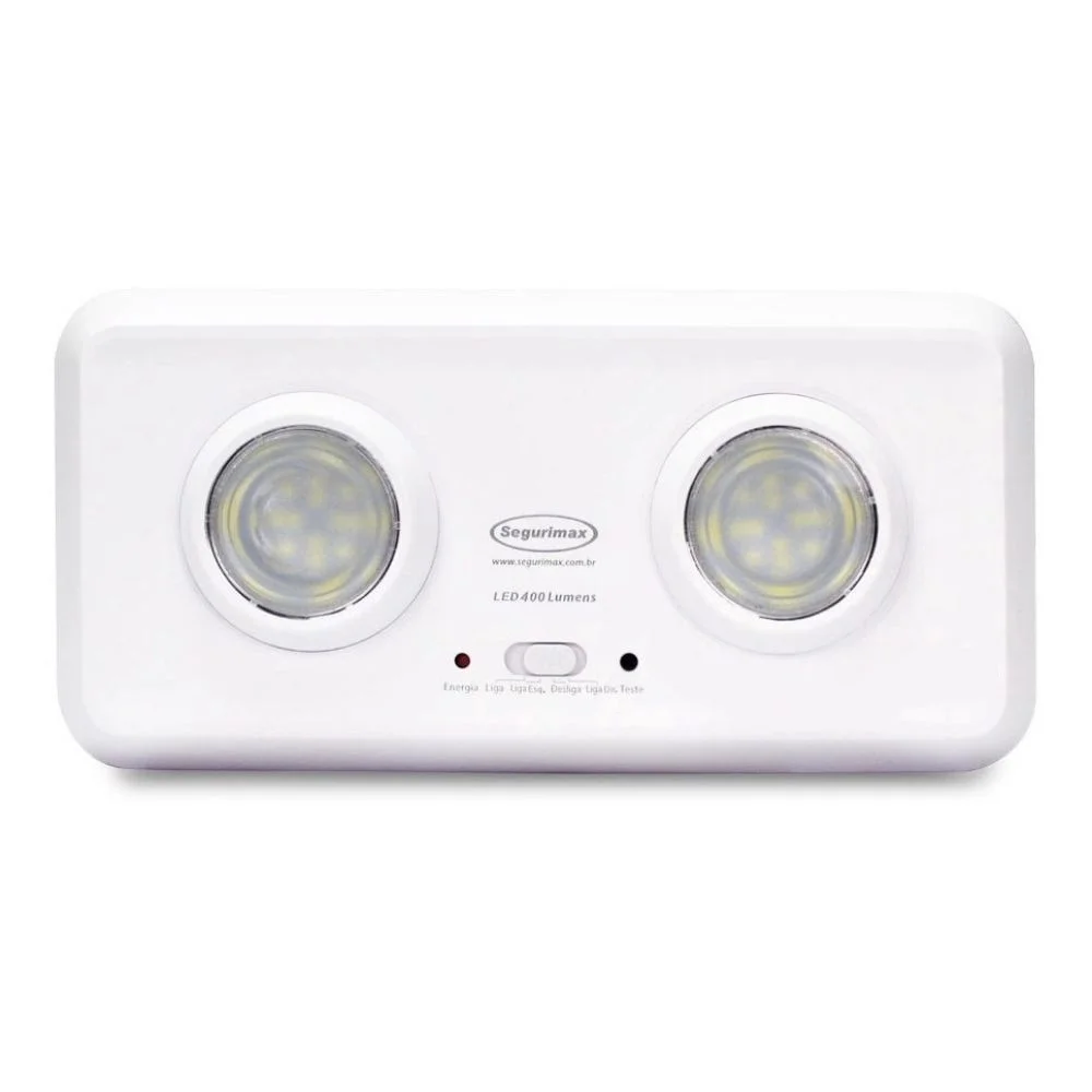 Luminaria De Emergencia Segurimax,Led 400 Lumens, Duo
