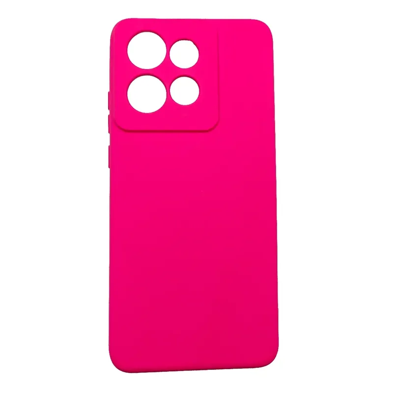 Capinha Capa Compatível Com Motorola Edge 50 Fusion Xt2429 Tela 6.7 Case Aveludada Interior Pink