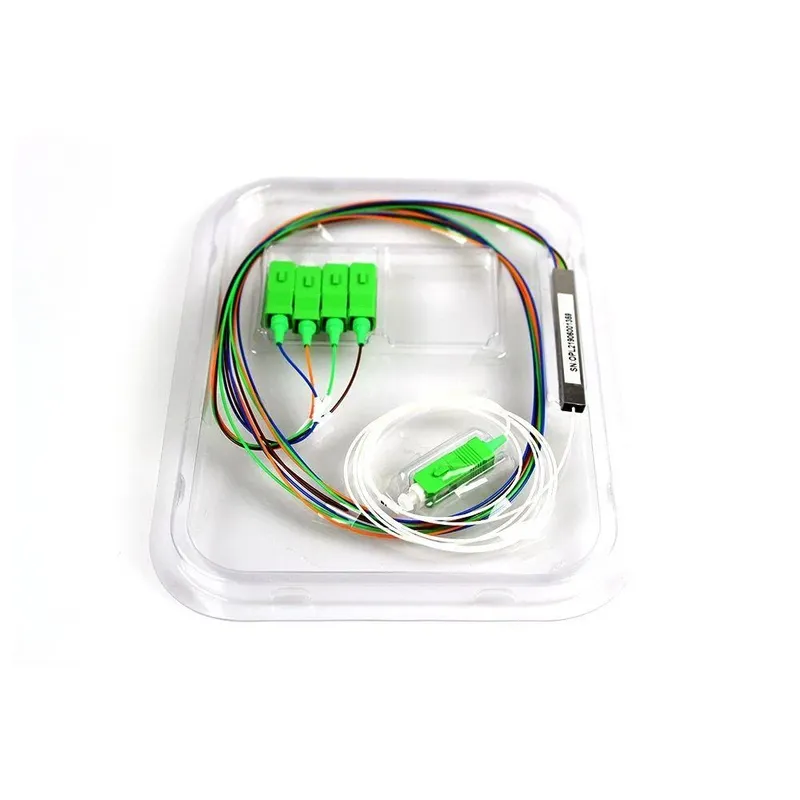 Cabo Optico Splitter Evus Opf-plc1x4-sc/apc Plc 1x4 1m G657a1