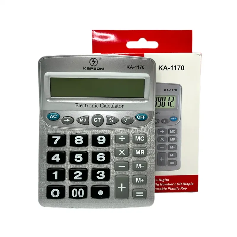 Calculadora Eletrônica De Mesa 8 Digitos Tela Lcd Digital Kapbom Ka-1175
