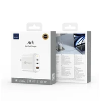 Fonte 65w Wiwu Ark Ipad-macbook 3 Entradas. - Branco