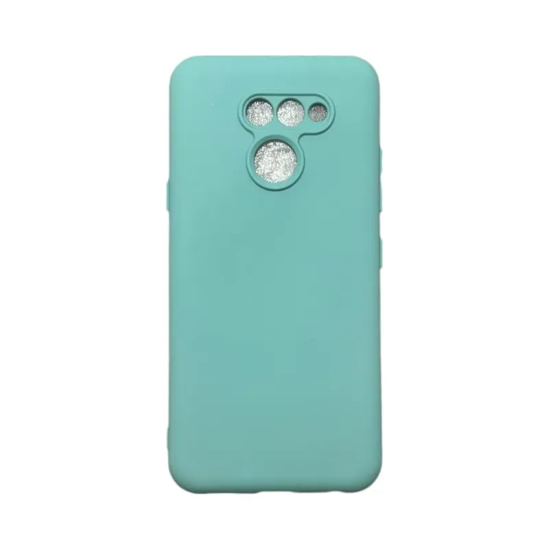 Capa Lg K12 Prime / K12 Max Silicone Aveludada Protege Câmera Colorida Capinha Anti Impacto K12 Prime / K12 Max:turquesa