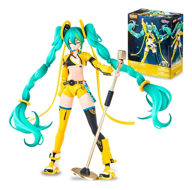 Fantastics Series Sakura Miku Blokees Hatsune Miku Model Kit Articulado 15cm