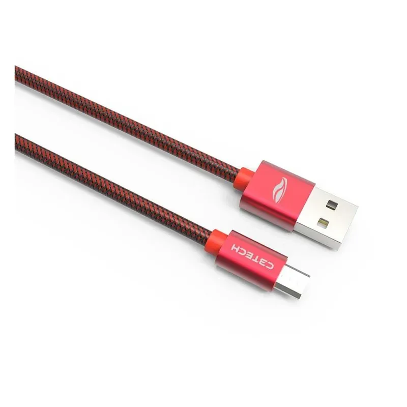 Cabo Celular C3Tech Micro USB 2.0, 2m, Vermelho - Cb-200rd