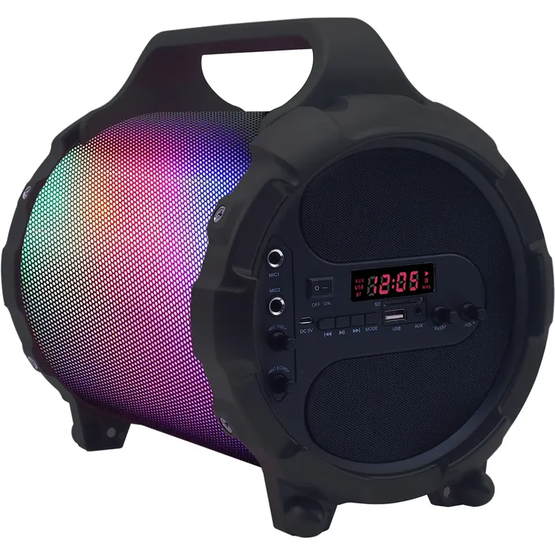 Caixa De Som Mymax Portátil 24w, Myzooka, 18W + 2x 3W, RGB, Bluetooth
