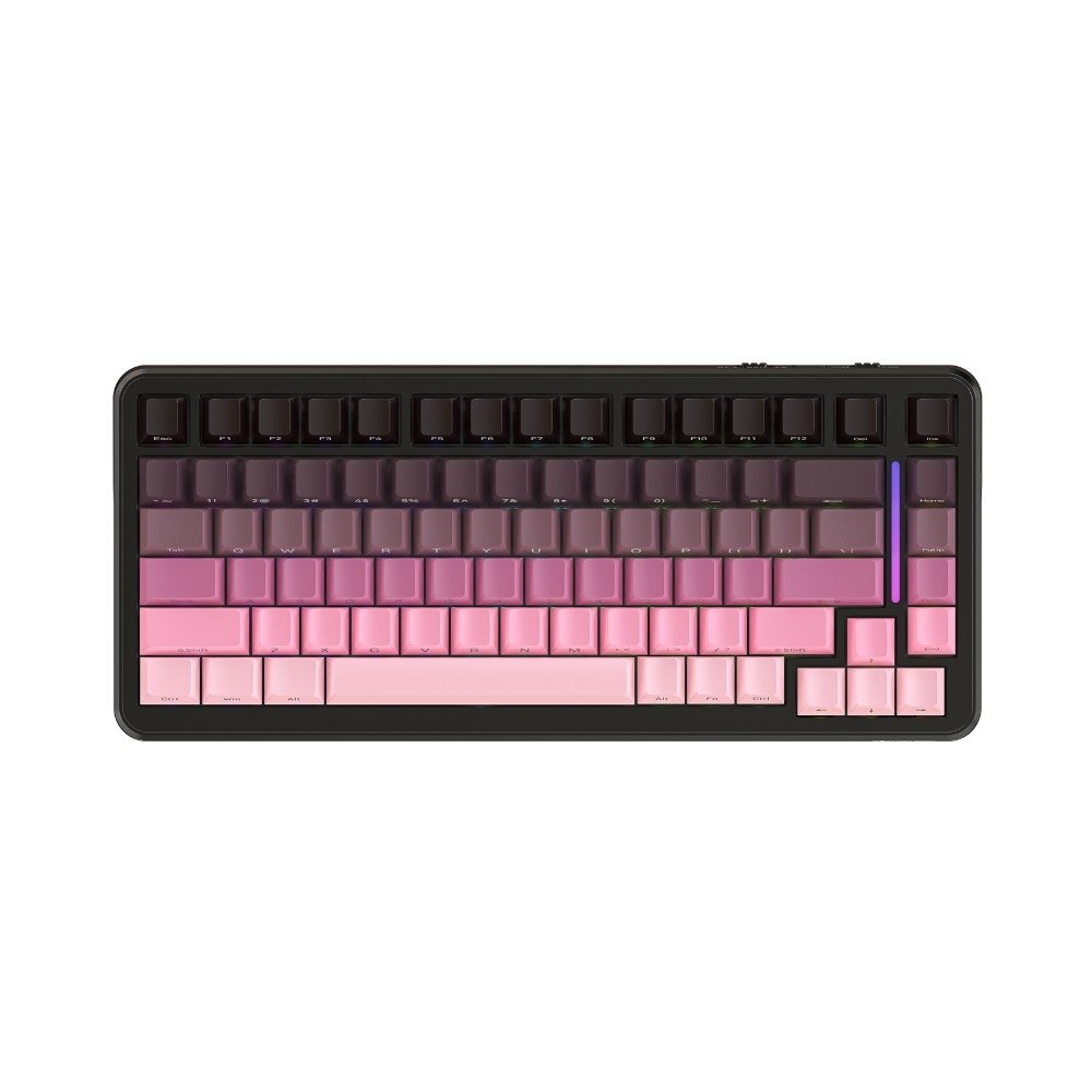 Teclado Mecânico Sem Fio Attack Shark M86, RGB, Tri-Mode Wireless Bluetooth USB-C, Blackberry - M86