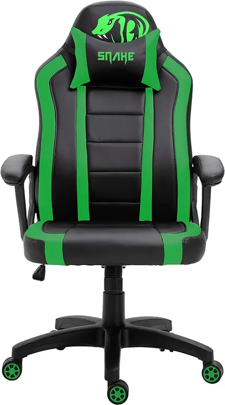 Cadeira Gamer Viper Snake Gaming Reclinável 0440 Peso Suportado Até 120 Kg, Verde