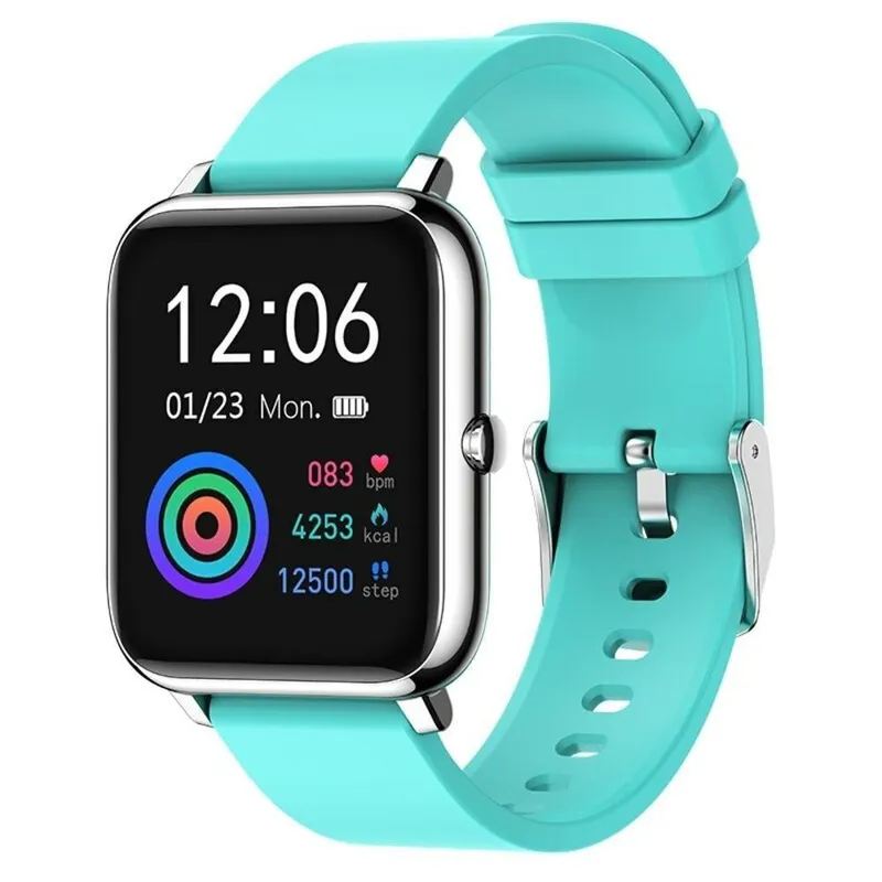 Relógio Inteligente Rogbid Rowatch, 1 Full Monitor Cardíaco, À Prova D água, Smartwatch Android Ios Rosa