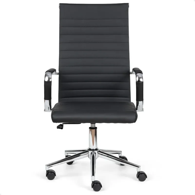 Cadeira Esteirinha De Escritório Presidente Charles Eames P305 Preto