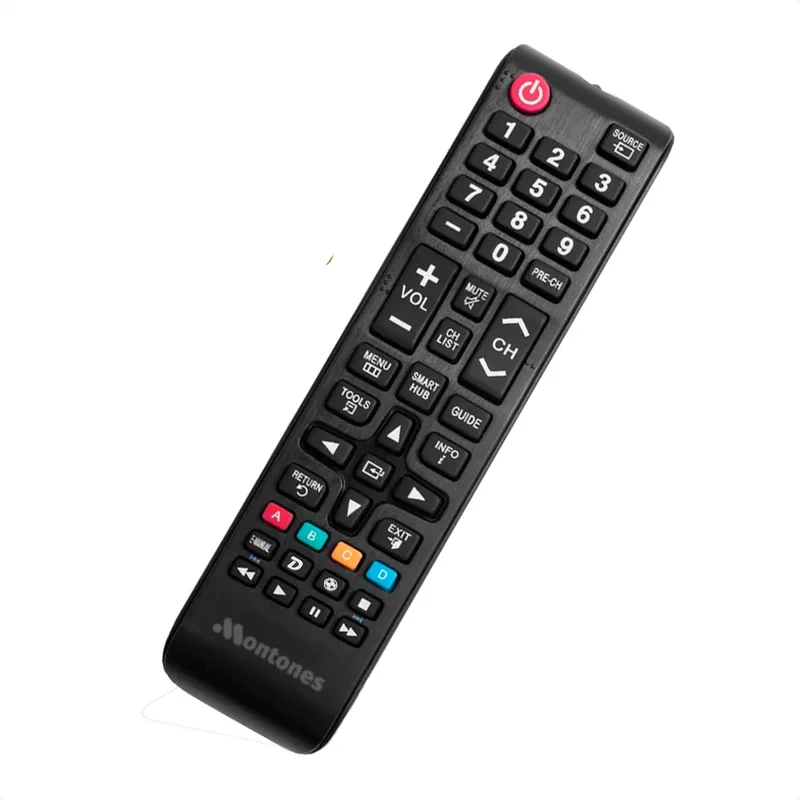 Controle Remoto Para Tv Samsung Smart Hub + 2 Pilhas