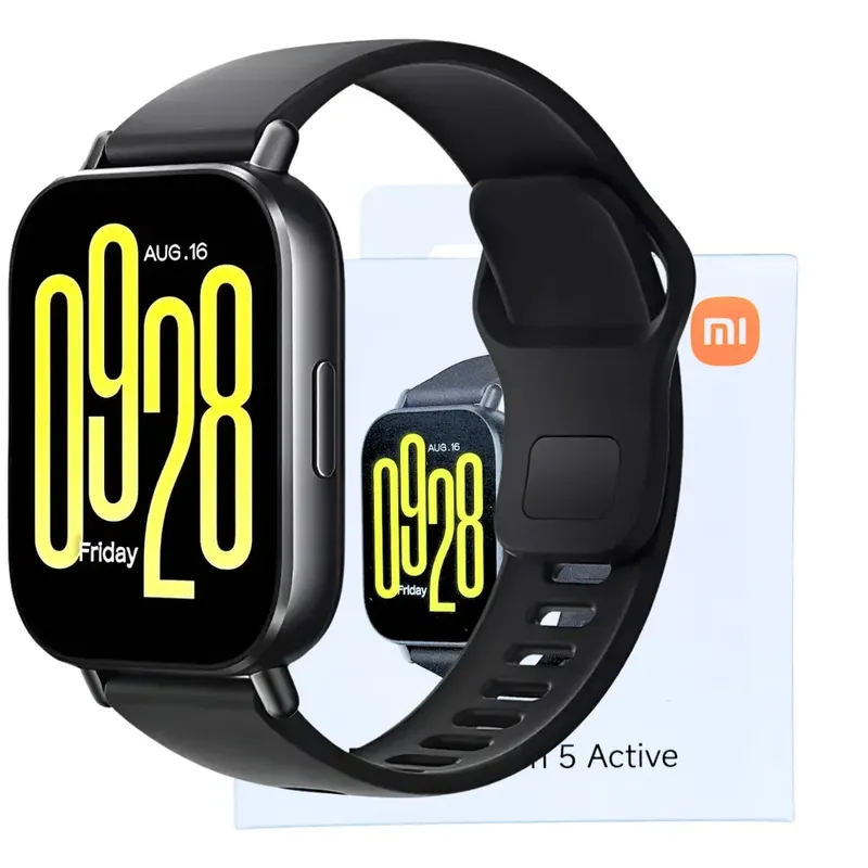 Smart Watch Xiaomi Redmi Watch 5 Active Tela Hd Chamadas Bluetooth Relógio Esportivo Android Ios Masculino Feminino