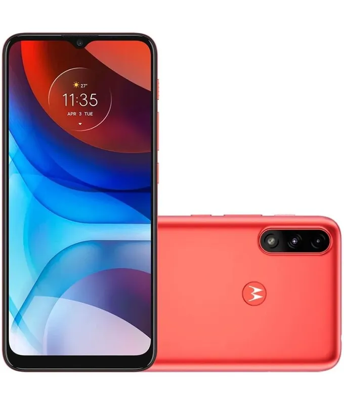 Usado: Motorola Moto E7 Power, 32GB, Vermelho Coral - Muito Bom