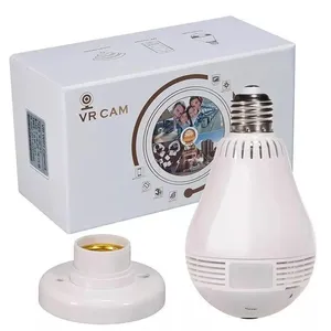 Lâmpada Espiã Câmera Vr Cam LED Wifi 360° V380-v9-2