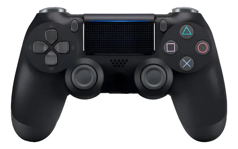Controle Colorido Sem Fio Compativel Com Ps4 PC Celular Preto