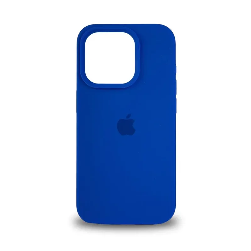 Capa Capinha Para Iphone 14 Pro Max Plus Silicone Premium - Azul Escuro