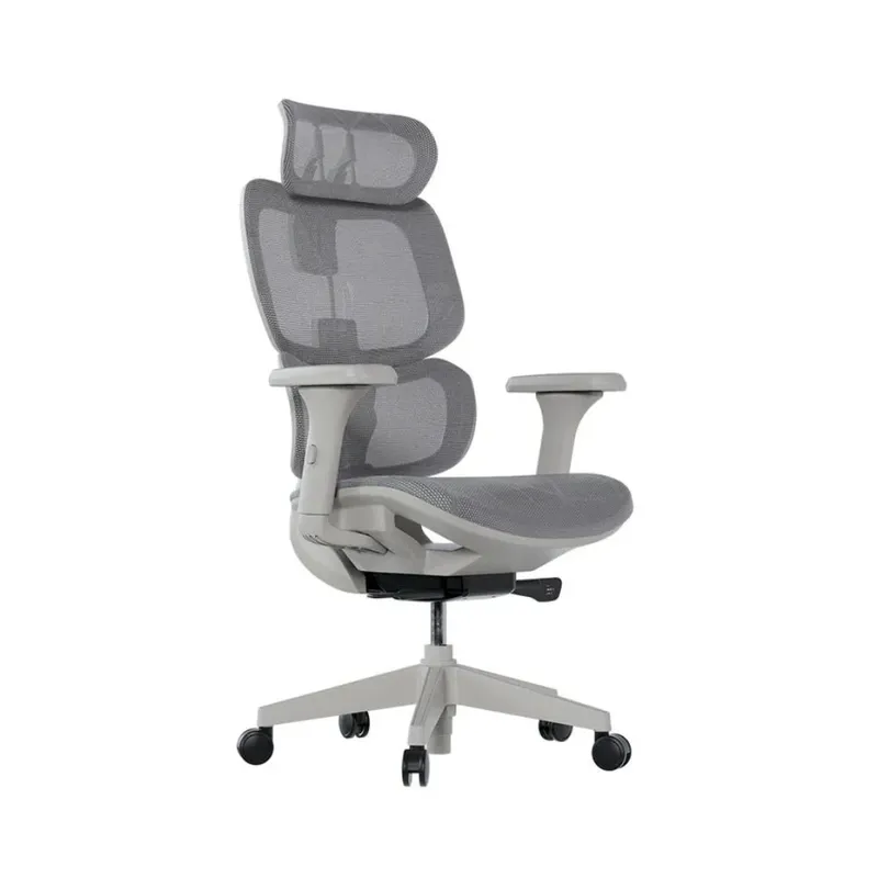 Cadeira De Escritório Ergonômica Elements Siggy, Até 140Kg, Cinza