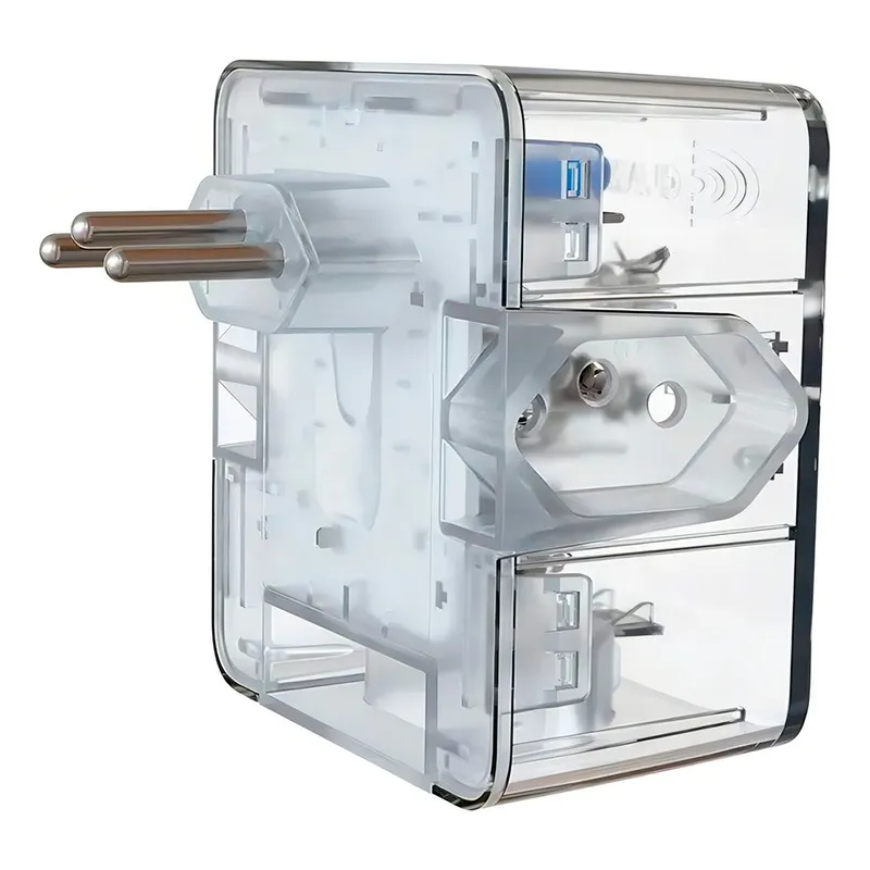 Protetor contra Surtos DPS iCLAMPER Energia 3, com 3 Tomadas, 10A, Bivolt, Tecnologia LCF, Transparente - 26788