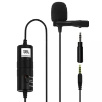 Microfone de Lapela JBL, Omnidirecional, Conector TRRS, 3.5mm - CSLM20B.