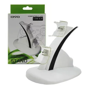 Carregador Duplo Ufo LED Para 2 Controle XBOX One Base Suporte